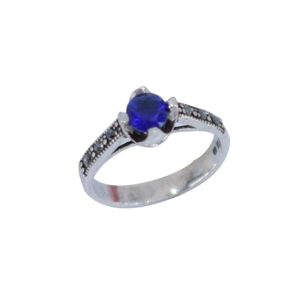 Inel Argint 925 Cu Zirconiu Si Marcasite, Marime 54