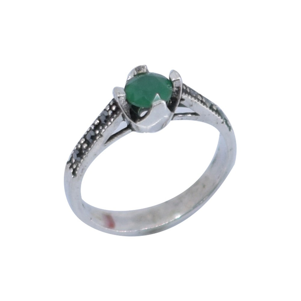 Inel Argint 925 Cu Zirconiu Si Marcasite, Marime 54