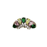 Inel Argint 925, Diadema Cu Pietre Colorate Roz M 54