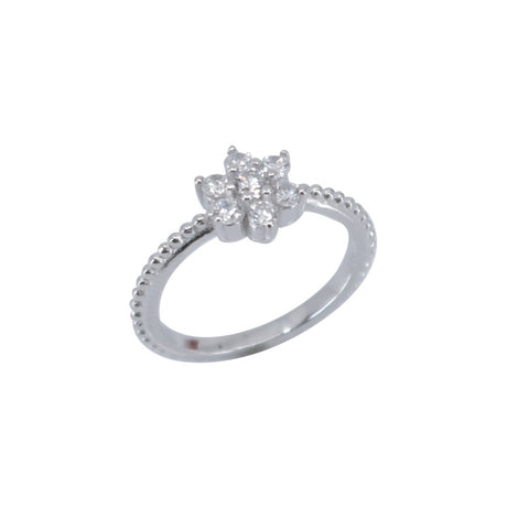 Inel Argint 925 Floare Cu Zirconii, Marime 54