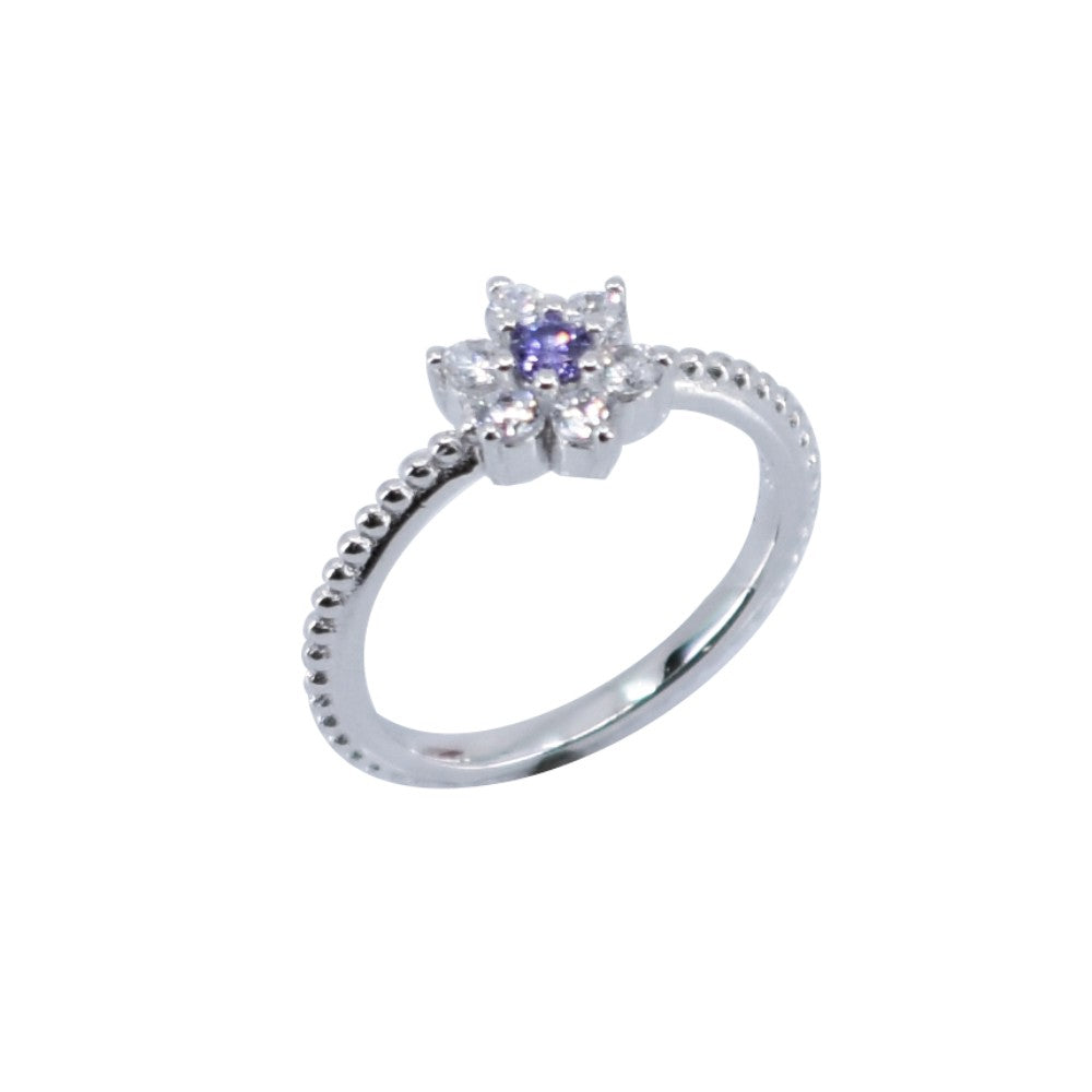 Inel Argint 925 Floare Cu Zirconii, Marime 54