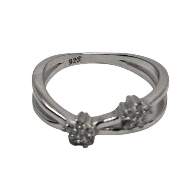 Inel Argint 925, Floricele Cu Zirconii M 48