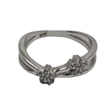 Inel Argint 925, Floricele Cu Zirconii M 53