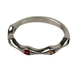 Inel Argint 925, Molecula Cu Zirconii Colorate M51