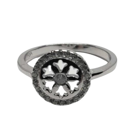 Inel Argint 925, Rozeta cu Zirconii M 48 - vivimall.ro