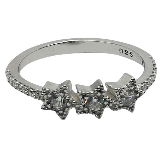 Inel Argint 925 Stelute Cu Zirconii M 51
