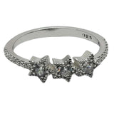 Inel Argint 925 Stelute Cu Zirconii M 51
