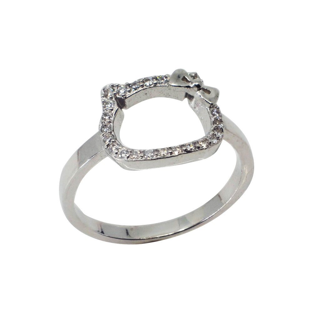 Inel Argint 925 Sweet Cat, Marime 52 - vivimall.ro