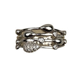 Inel Argint 925, Teardrops M 51