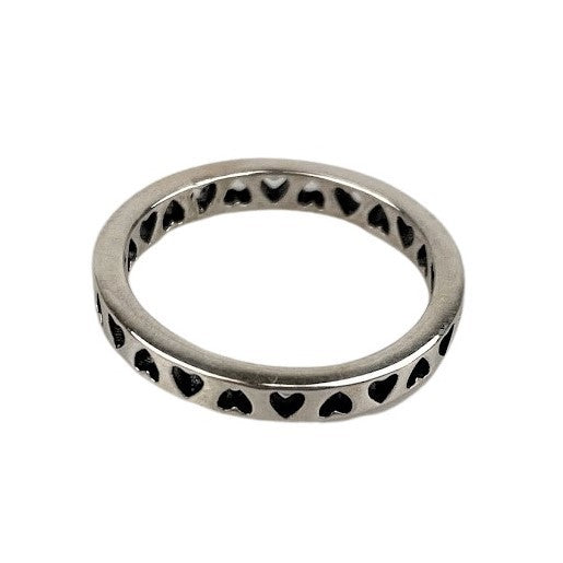 Inel Argint 925, Tip Verigheta Cu Inimi, M 50 - vivimall.ro