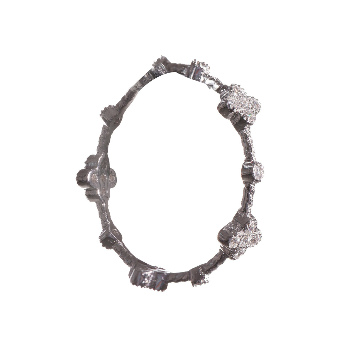 Inel Circular Cu Pietre, Argint 925, Marimea 58