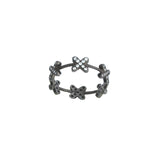 Inel Circular Din Argint 925 Cu Zirconii, Placat Cu Rodiu, Marimea 51