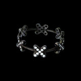 Inel Circular Din Argint 925 Cu Zirconii, Placat Cu Rodiu, Marimea 51