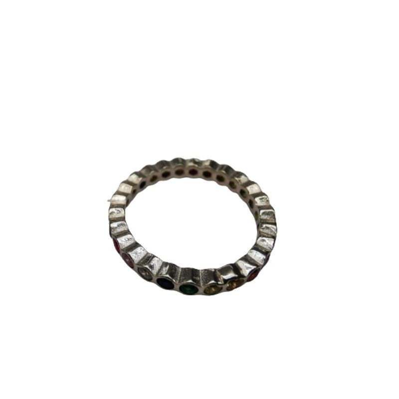 Inel Din Argint 925 Fagure Cu Zirconii Colorate M51