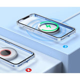 Inel Magnetic MagSafe Silicone pentru Apple iPhone seria 12 / 13 / 14 Alb - vivimall.ro