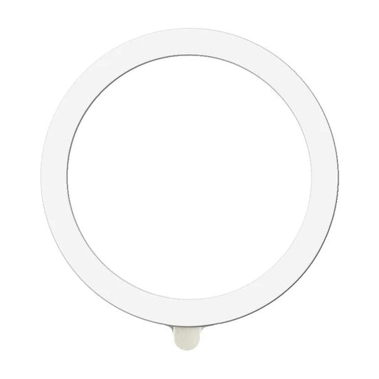 Inel Magnetic MagSafe Silicone pentru Apple iPhone seria 12 / 13 / 14 Alb - vivimall.ro