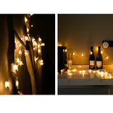 Instalatie Craciun, 1.5 Metri, 10 Led-Uri Cu Ornament Tip Stea, Usb Lung, Fir Cupru, Liniar, Interior/Exterior