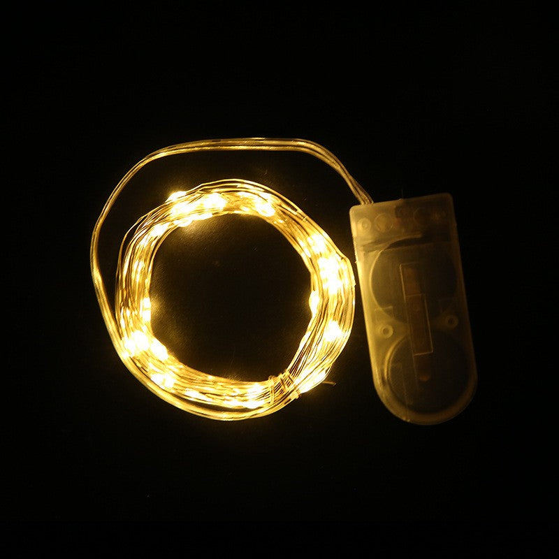 Instalatie Craciun, 1 Metru, 10 Led-Uri, Cu Baterii, Fir Cupru, Liniar, Interior/Exterior