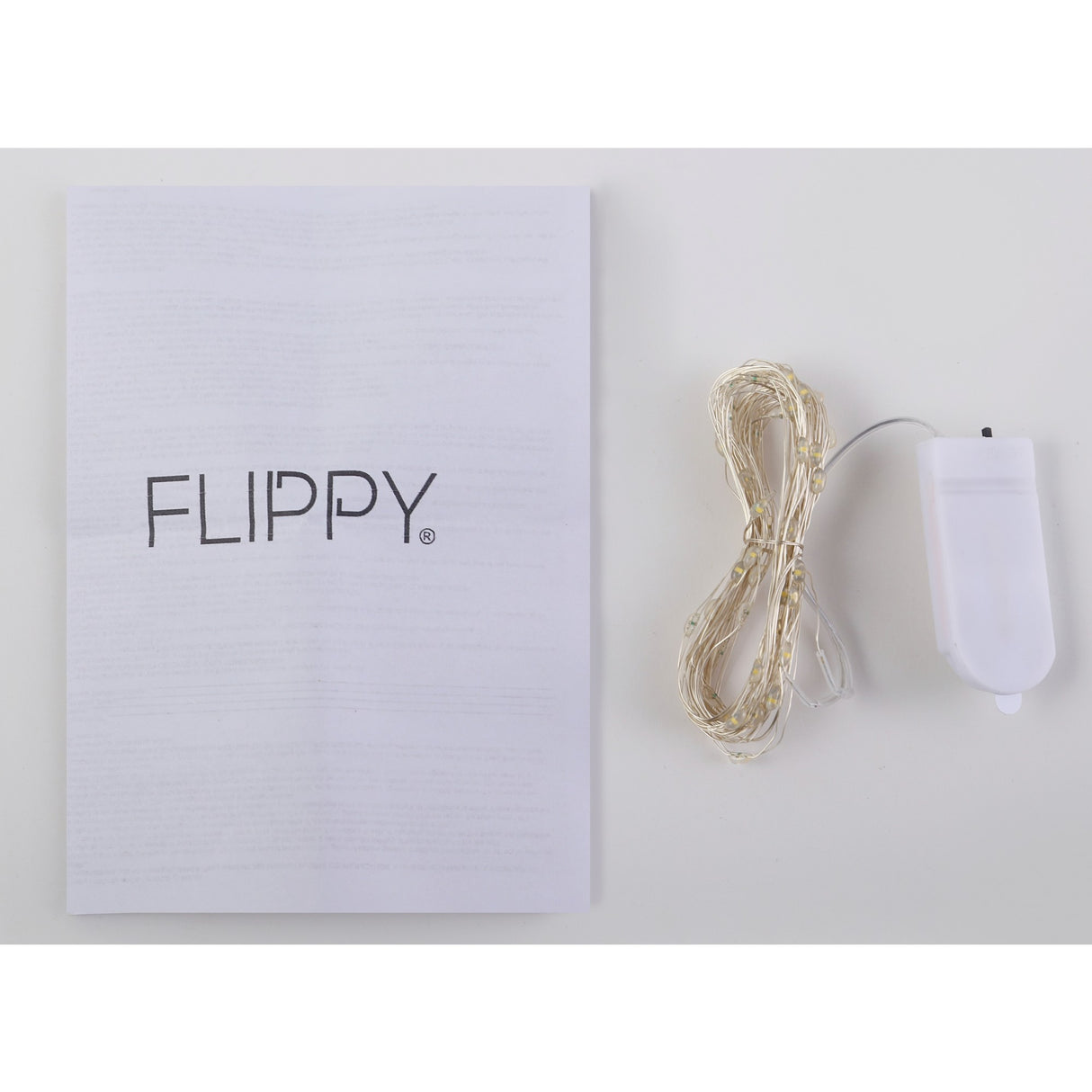 Instalatie Craciun, Liniara, 1 m, Baterii, 10 LED-uri, Alb Cald, Fir Cupru, Interior/Exterior, Flippy - vivimall.ro