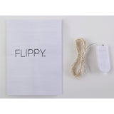 Instalatie Craciun, Liniara, 1 m, Baterii, 10 LED-uri, Alb Cald, Fir Cupru, Interior/Exterior, Flippy - vivimall.ro