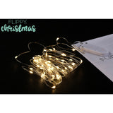 Instalatie Craciun, Liniara, 1 M, Baterii, 10 Led-Uri, Fir Cupru, Interior/Exterior