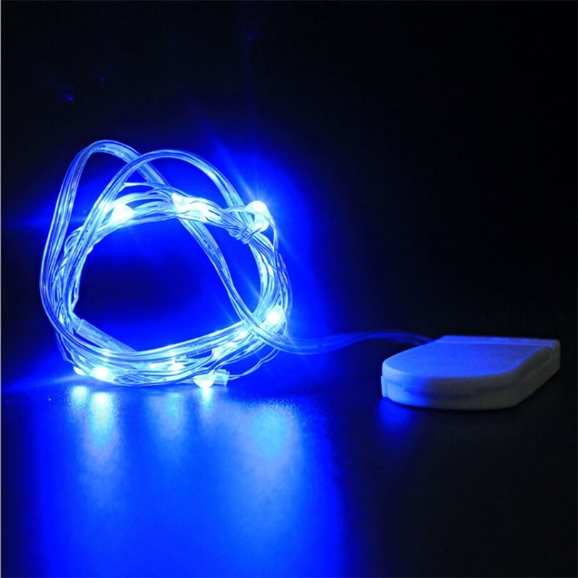 Instalatie Craciun, 1 Metru, 10 Led-Uri, Cu Baterii, Fir Cupru, Liniar, Interior/Exterior
