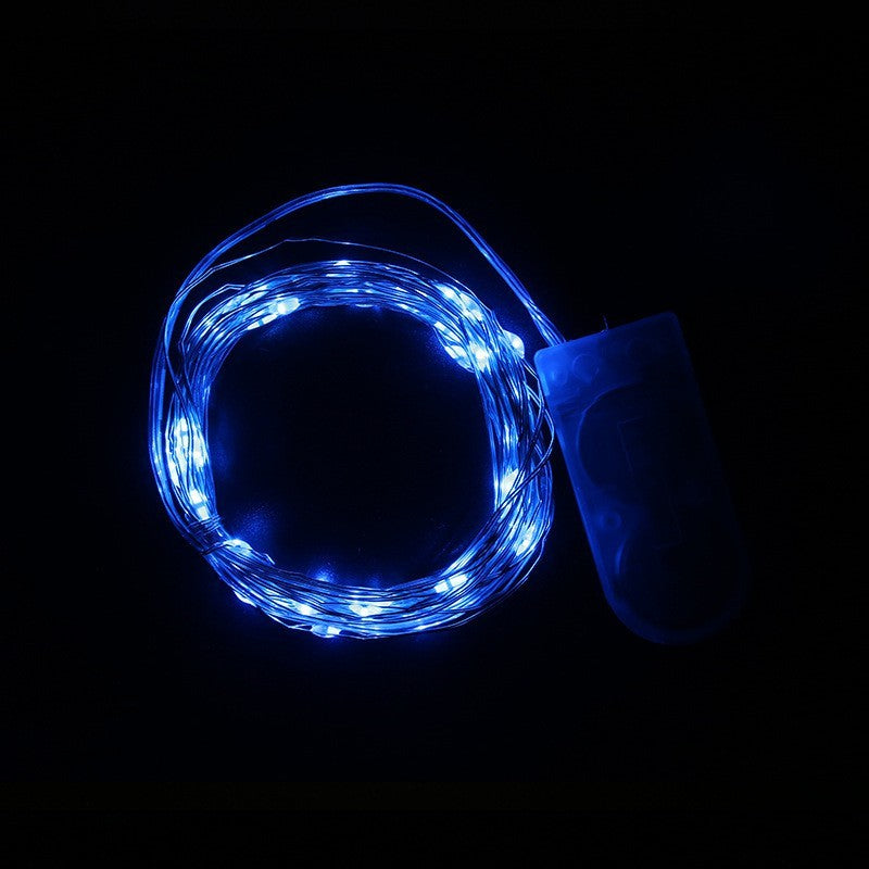 Instalatie Craciun, 1 Metru, 10 Led-Uri, Cu Baterii, Fir Cupru, Liniar, Interior/Exterior