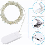 Instalatie Craciun, 1 metru, 10 LED-uri, Multicolor, cu baterii, fir aliaj zinc, liniar, interior/exterior, Vivimall - vivimall.ro