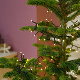 Instalatie Craciun, 10 M, 100 Led-Uri,Liniara, Alb Cald, 8 Jocuri De Lumini, Transformator, Interconectabila, Prelungitor 5 M Inclus, Fir
