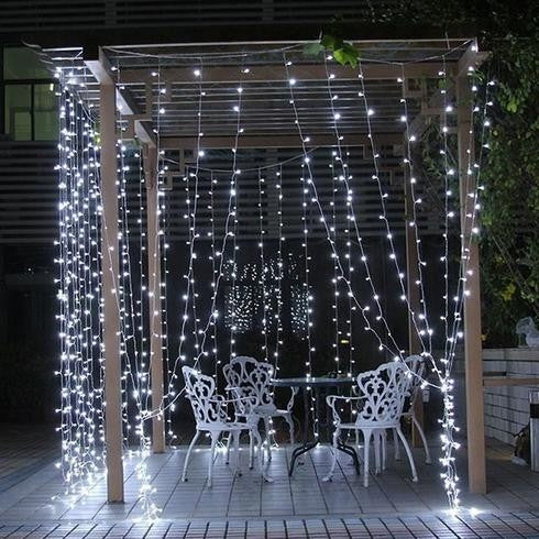 Instalatie Craciun Tip Turturi, 10 M, Ip44, 286 Led-Uri, Rece, 8 Jocuri De Lumini, Interconectabila, Prelungitor 3 M Inclus, Fir Cupru, Interior/Exterior