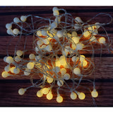 Instalatie Craciun, 10 M, 80 De Led-Uri, -Cald, Liniara, Cu Baterie, Interior/Exterior
