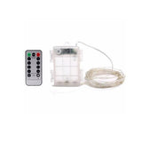 Instalatie Craciun, 10 Metri, 100 Led-Uri, Cu Baterii Si Telecomanda Cu 8 Functii