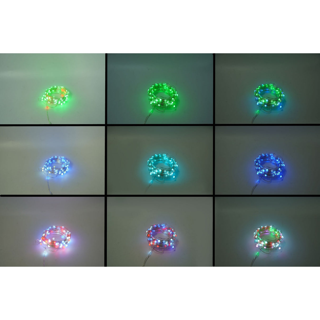 Instalatie Craciun, 10 metri, 100 LED-uri, telecomanda 32 de functii, multicolor RBG, fir cupru, USB, interior, Vivimall - vivimall.ro