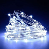 Instalatie Craciun, 10 Metri, 100 Led-Uri, Usb, Telecomanda Cu 8 Functii, Rece