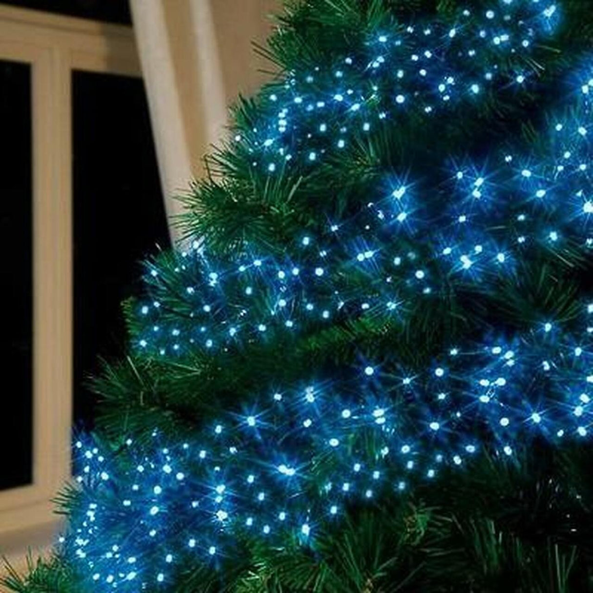 Instalatie Craciun, 110 M, 1100 Led-Uri,Liniara, 8 Jocuri De Lumini, Transformator, Interconectabila, Prelungitor 5 M Inclus, Fir Verde