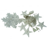 Instalatie Craciun, 138 Led-Uri, Tip Perdea, Cu Fulgi De Nea, -Cald, 2.5 M, Interior/Exterior