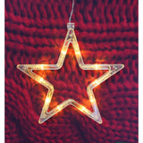 Instalatie Craciun, 138 LED-uri, tip perdea, cu stelute, alb-cald, 2.5 m, interior/exterior, Vivimall - vivimall.ro