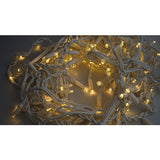 Instalatie Craciun, 175 m, 4200 Led-uri ,Franjuri, Alb cald, Flash, Alimentator, Interconectabila, Prelungitor 6.5 m inclus, Fir Alb Cauciucat, 220v, Vivimall - vivimall.ro