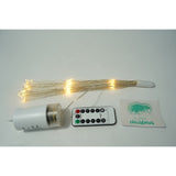 Instalatie Craciun, 180 LED-uri, alb cald, telecomanda 8 functii, cu baterii, explozie fireworks, fir cupru, interior/exterior, Vivimall - vivimall.ro