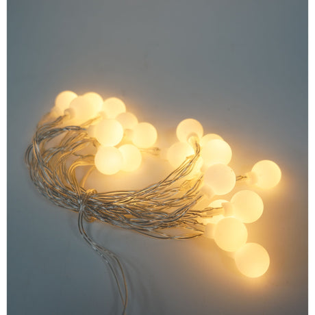 Instalatie Craciun, .3 M, 20 De Led-Uri, -Cald, Liniara, Cu Baterie, Interior/Exterior