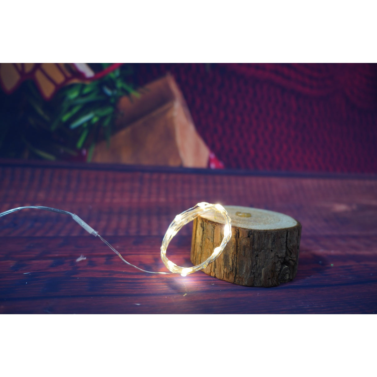Instalatie Craciun, 2 Metri, 20 Led-Uri, Telecomanda 8 Functii, Usb, Fir Cupru, Liniar, Interior/Exterior