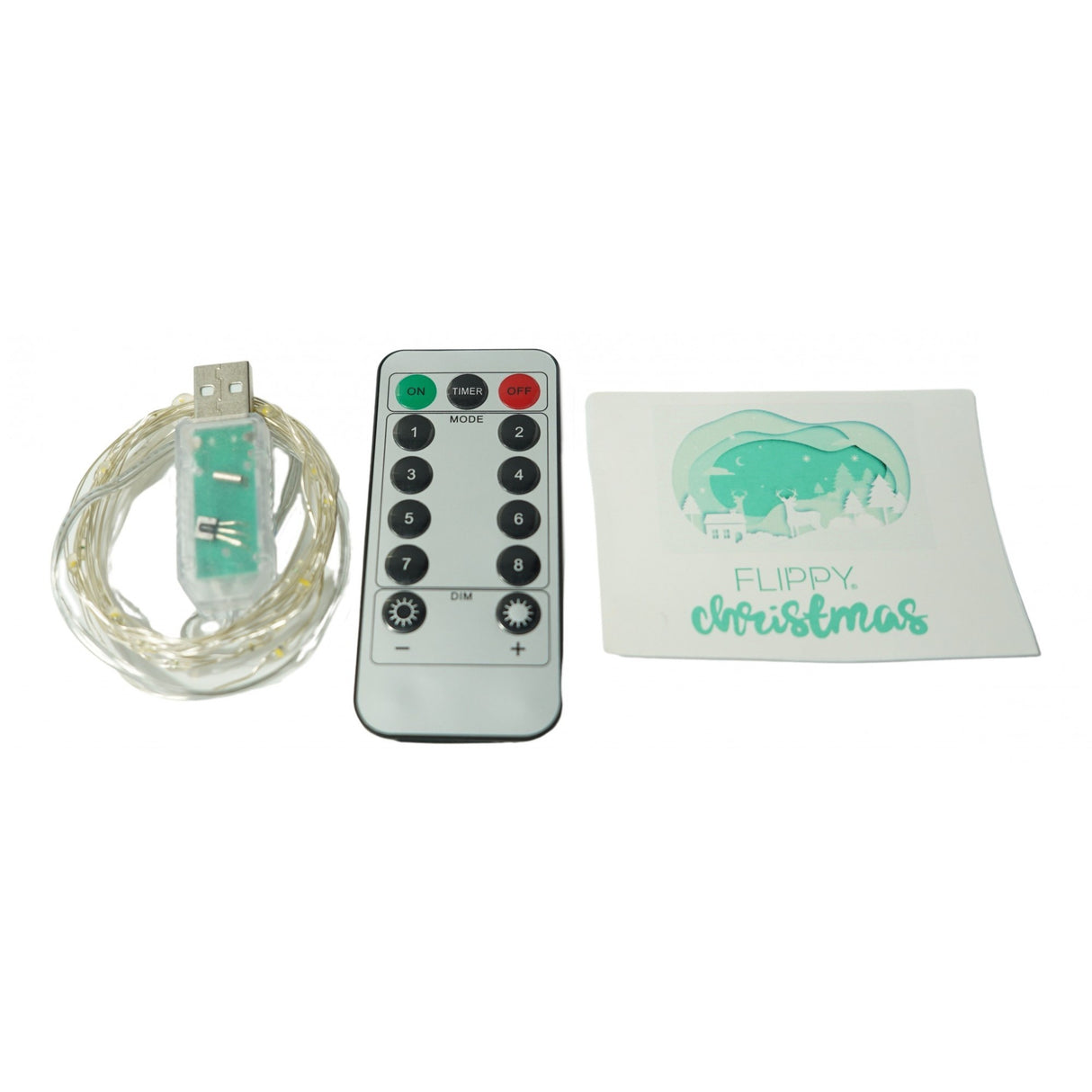 Instalatie Craciun, 2 Metri, 20 Led-Uri, Telecomanda 8 Functii, Usb, Fir Cupru, Liniar, Interior/Exterior