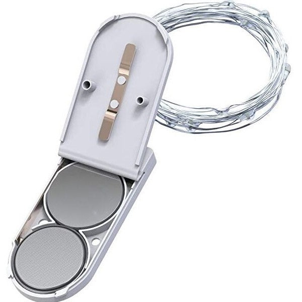 Instalatie Craciun, 2 metri, 20 LED-uri, Rosu, cu baterii, fir cupru, liniar, interior/exterior, Flippy - vivimall.ro