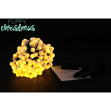 Instalatie Craciun, 22 metri, 200 de LED-uri cu ornament tip Bulb, 8 jocuri de lumini alb cald, cu energie solara, liniar, interior/exterior, Vivimall - vivimall.ro