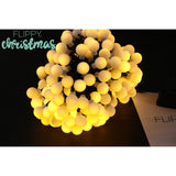 Instalatie Craciun, 22 metri, 200 de LED-uri cu ornament tip Bulb, 8 jocuri de lumini alb cald, cu energie solara, liniar, interior/exterior, Vivimall - vivimall.ro