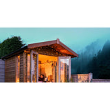 Instalatie Craciun, 25 m, 200 Led-uri ,Liniara, Alb cald, 8 jocuri de lumini, Transformator cu telecomanda, Interconectabila, Prelungitor 5 m inclus, Fir Verde, Vivimall - vivimall.ro