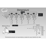 Transformator cu cip memorie și redresor semi-oval inclus în instalația de Crăciun 25 m