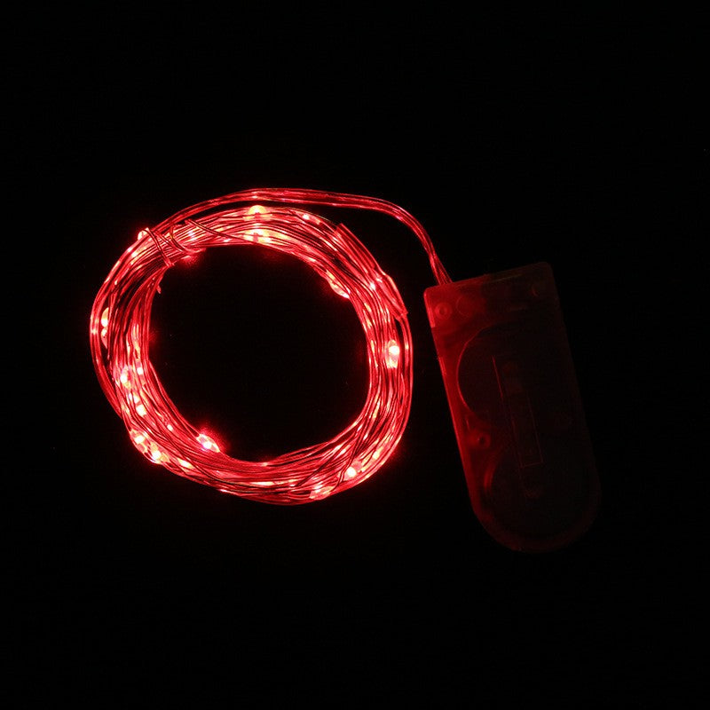 Instalatie Craciun, 3 Metri, 30 Led-Uri, Cu Baterii, Fir Cupru, Liniar, Interior/Exterior
