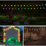 Instalatie Craciun, 5 Metri, 15 Becuri Led Rotunde, Pentru Exterior Cu Incarcare La Sursa De Curent Si Telecomanda Cu 8 Functii