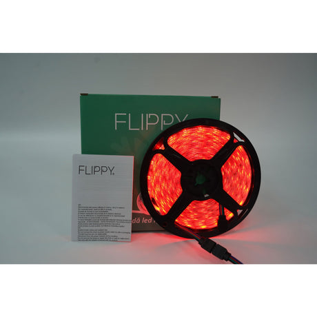 Kit Banda Led RGB SMD 5050 cu Transformator inclus Vivimall - Lungime 5 M, 270 LED-uri, Telecomanda 44 taste, pentru TV, PC, Auto, IP65, Lumina Ambientala - vivimall.ro